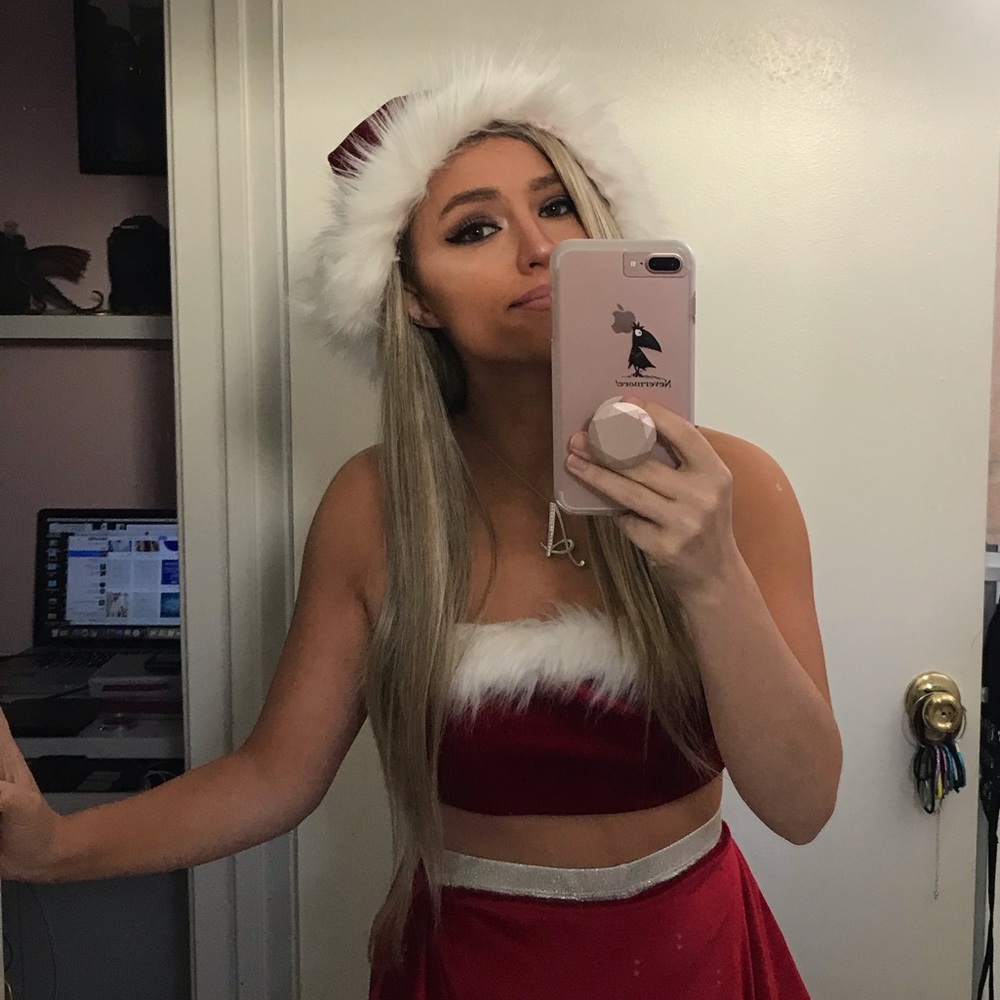 Ariana Grande style Mean Girls Santa outfit